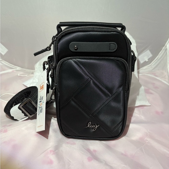 NWT-  Lug Skeeter mini (Satin Luxe) in Black - Picture 2 of 4